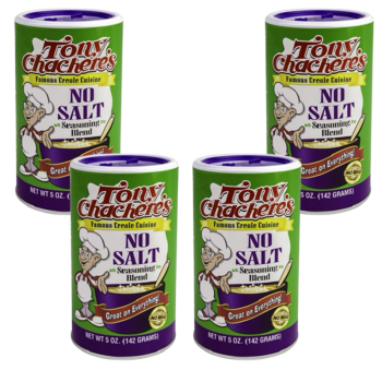 Tony Chachere's No Salt Creole Seasoning 5 oz - Pack of 4 Tony Chachere's No Salt Creole Seasoning 5 oz - Pack of 4