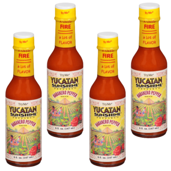 TryMe Yucatan Sunshine Habanero Sauce 5 oz Pack of 4 TryMe Yucatan Sunshine Habanero Sauce 5 oz Pack of 4