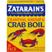 Zatarain's 6 pack - 3 oz. Zatarain's Shrimp & Crab Boil Zatarain's 6 pack - 3 oz. Zatarain's Shrimp & Crab Boil