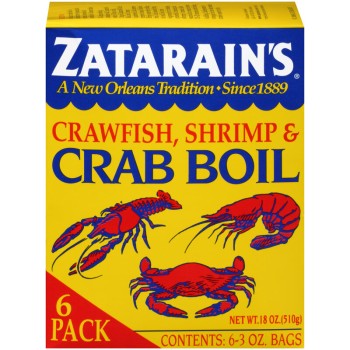 Zatarains 6 pack - 3 oz. Zatarains Shrimp & Crab Boil Zatarains 6 pack - 3 oz. Zatarains Shrimp & Crab Boil