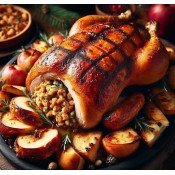Whole Stuffed Duck with Jalapeno Cornbread Whole Stuffed Duck with Jalapeno Cornbread