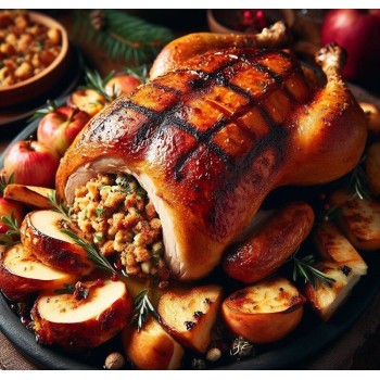 Whole Stuffed Duck with Cornbread Whole Stuffed Duck with Cornbread