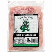 Gator World Alligator Tenderized Fillets 1 lb (16 oz) Gator World Alligator Tenderized Fillets 1 lb (16 oz)