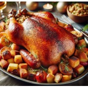Whole Stuffed Duck with Country Sausage Whole Stuffed Duck with Country Sausage