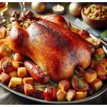 Whole Stuffed Duck with Country Sausage Whole Stuffed Duck with Country Sausage